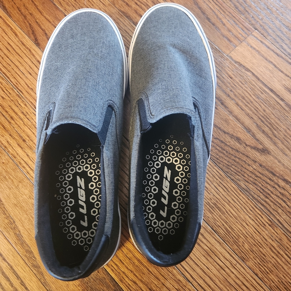 Lugz Clipper Slip On  Mens Grey Sneakers Casual Shoes Size 9 EUC - Picture 6 of 10